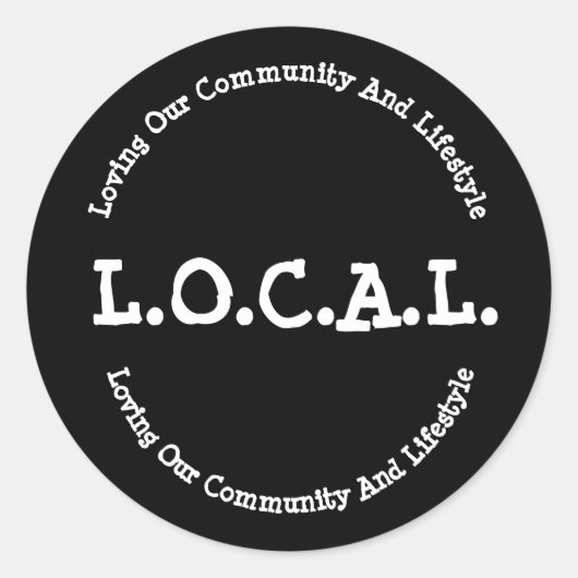 L.O.C.A.L. Sticker Decal (Voorkant)