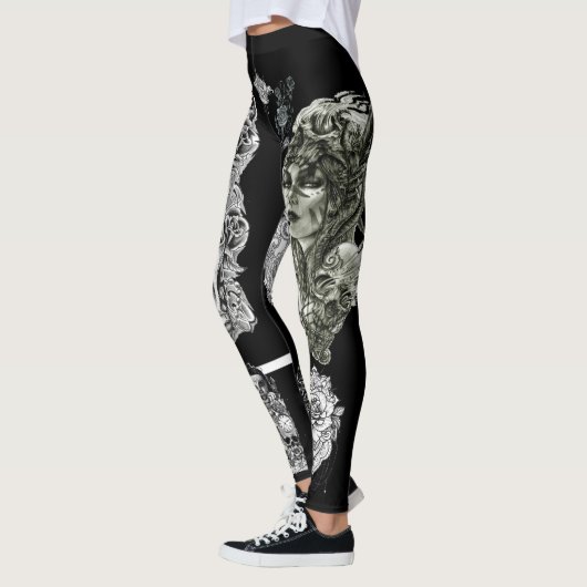L.O.D.-tattoo bevat leggings in zwart (Links)