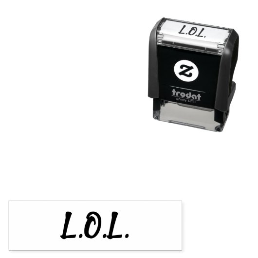 L.O.L. Laughing Out Loud Zelfinktende Stempel (In situ)