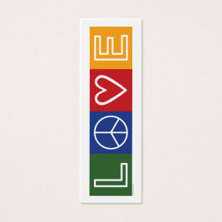 L-O-V-E - Bladwijzer - Mini Visitekaartjes