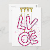 L O V E BRIEFKAART (Voorkant / Achterkant)