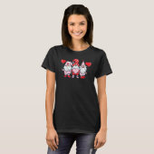 L O V E Gnome Happy Valentineu2019s Dag T-shirt (Voorkant volledig)