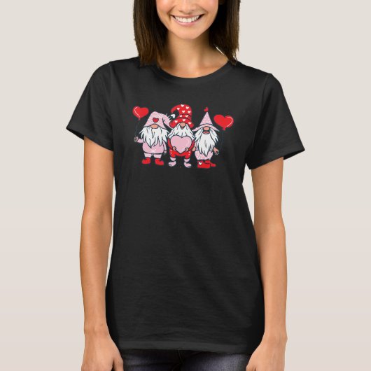 L O V E Gnome Happy Valentineu2019s Day T-shirt (Voorkant)
