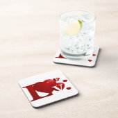 L.O.V.E. Harten Drankjes Onderzetter (Rechterzijde)