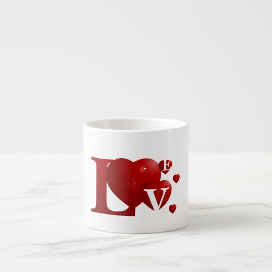 L.O.V.E. Harten Espresso Kop (Voorkant)