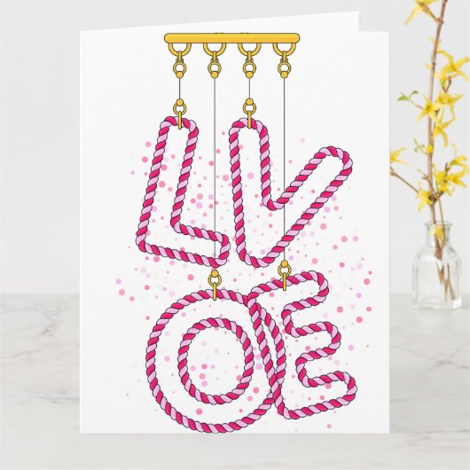 L O V E KAART (Gele Bloem)