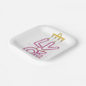 L O V E PAPIEREN BORDJE (Gebogen)