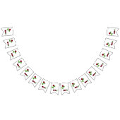 L O V E - Romantische Roos Bunting Vlag Handgeschi Vlaggetjes (Alle)