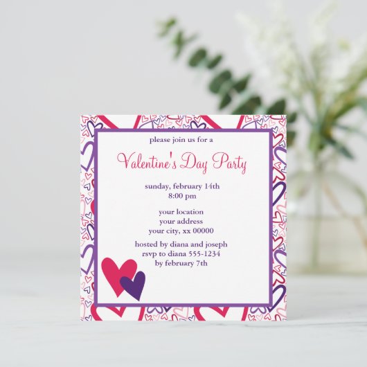 L O V E Valentijnsdag viering Kaart (Staand voorkant)