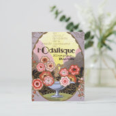 l Odalisque Perfume Label Briefkaart (Staand voorkant)
