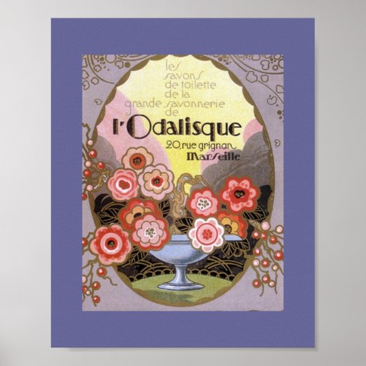 l Odalisque Perfume Label Poster (Voorkant)