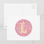 "L" Oogtest — Letter Briefkaart (Voorkant / Achterkant)