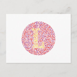 "L" Oogtest — Letter Briefkaart