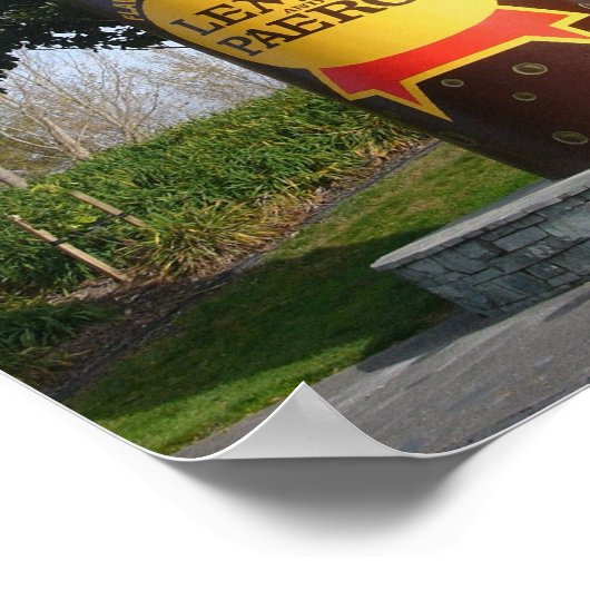 L&P-fles, Paeroa Poster (Hoek)