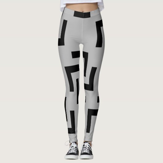 L Patroon legging (Voorkant)