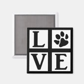 L-paw-VE boxed (aangepaste kleuren) Magneet (Voorkant / Achterkant)