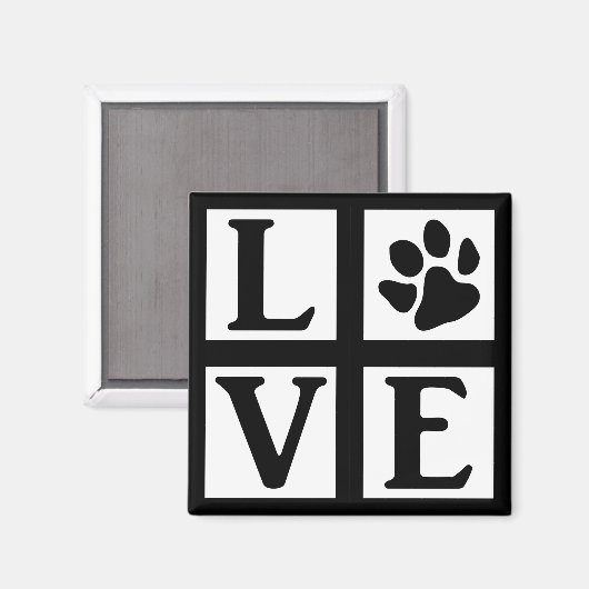 L-paw-VE boxed (aangepaste kleuren) Magneet (Voorkant / Achterkant)