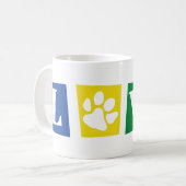 L-paw-VE Retro Koffiemok (Voorkant links)
