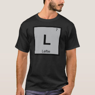 L - Periodiek tabelsymbool voor chemie van de Left T-shirt
