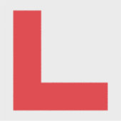 L-plaat leerling bestuurder sticker (Voorkant)