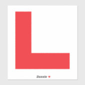 L-plaat leerling bestuurder sticker (Vel)