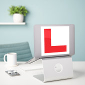 L-plaat leerling bestuurder sticker (Laptop op bureau)