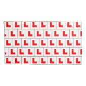 L-plaat leerling bestuurder / vrijgezellenfeest kussensloop (Achterkant-Rechts)