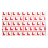 L-plaat leerling bestuurder / vrijgezellenfeest kussensloop (Achterkant-Links)