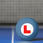 L-plaat leerling bestuurder / vrijgezellenfeest pingpongbal (Net)