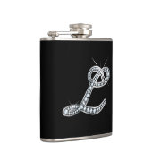 L Script "Diamond Bling"-fles Heupfles (Rechts)