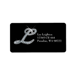 L Script "Diamond Bling"-label Etiket