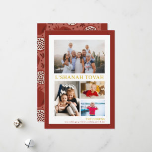 L' Shanah Tovah Rosh Hashanah Fotocollage  Feestdagenkaart
