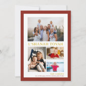 L' Shanah Tovah Rosh Hashanah Photo Collage  Feestdagenkaart (Voorkant)