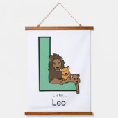 L staat voor... Gepersonaliseerd Hangend Wandkleed (Voorkant)