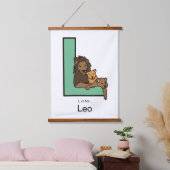 L staat voor... Gepersonaliseerd Hangend Wandkleed (Slaapkamer)