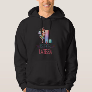 L staat voor Larissa Fairy Alphabet Hoodie