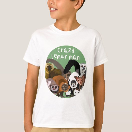 L staat voor Lemur Man T-shirt (Voorkant)