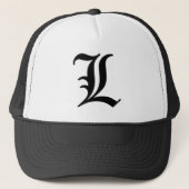 L-text Oud Engels Trucker Pet (Voorkant)