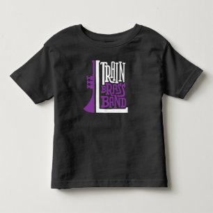 L Train Brass Band Logo - Peuter Zwart Tshirt