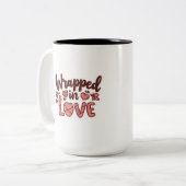 l tweekleurige koffiemok (Voorkant links)