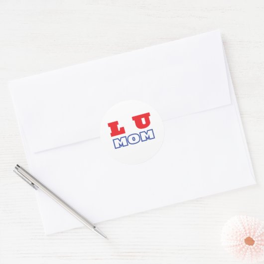 L U mam Ronde Sticker (Envelop)