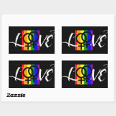 L♀VE BUMPERSTICKER RECHTHOEKIGE STICKER (Vel)