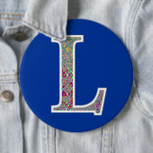 L Verlichte monogram knop Ronde Button 6,0 Cm (In situ)