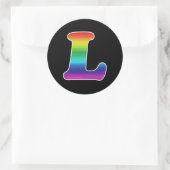 L VOOR LESBISCHE TROTS RONDE STICKER (Tas)