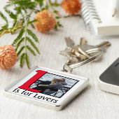 L voor Liefhebbers Sleutelhanger (Zijkant)