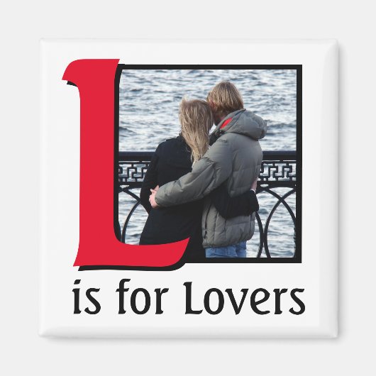 L voor Lovers Magneet (Voorkant)