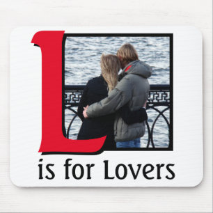 L voor Lovers Muismat