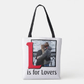 L voor Lovers Tote Bag (Achterkant)