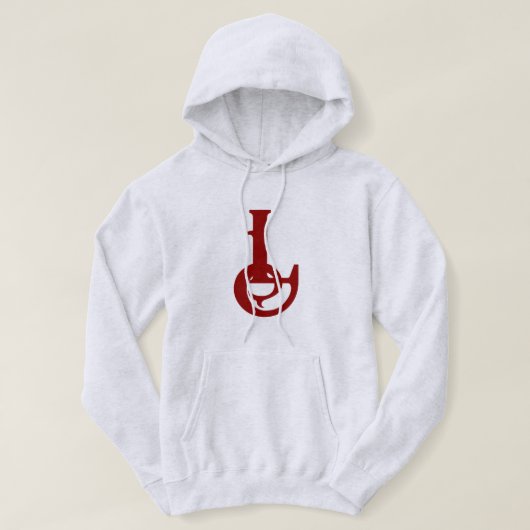 L-vormige hoodiejas hoodie (Design voorkant)