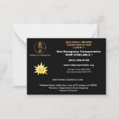 L.W.H. Eigenschappen, LLC. postvlieger voor levera Notitiekaartje (Voorkant)